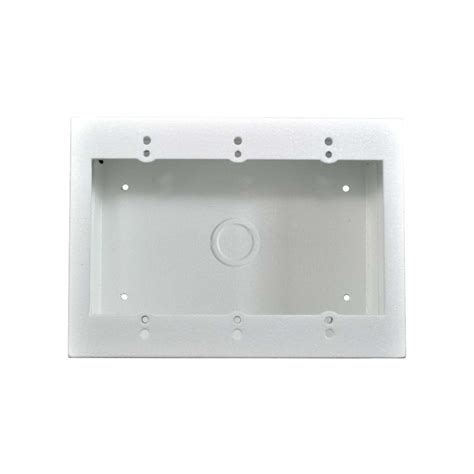 3 by 1 electrical box|3 gang surface mount box.